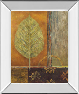 Copper Leaf By Viola Lee 22X26 Mirror Frame Print