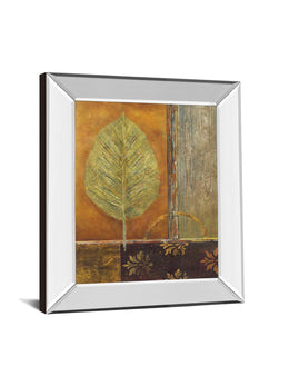 Copper Leaf By Viola Lee 22X26 Mirror Frame Print