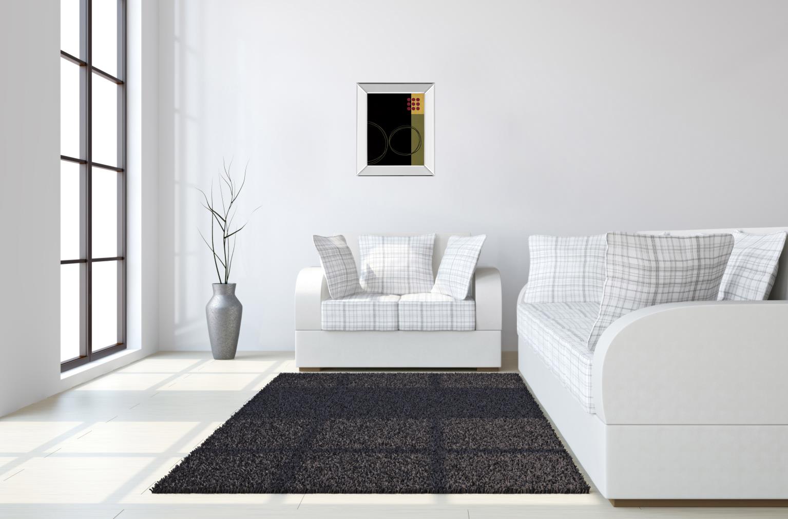 Circular Zone Ii By Fernando Leal 22X26 Mirror Frame Print