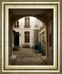 Marais Courtyard By Milla White 22X26 Framed Print