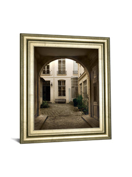 Marais Courtyard By Milla White 22X26 Framed Print