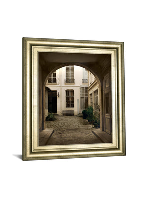 Marais Courtyard By Milla White 22X26 Framed Print