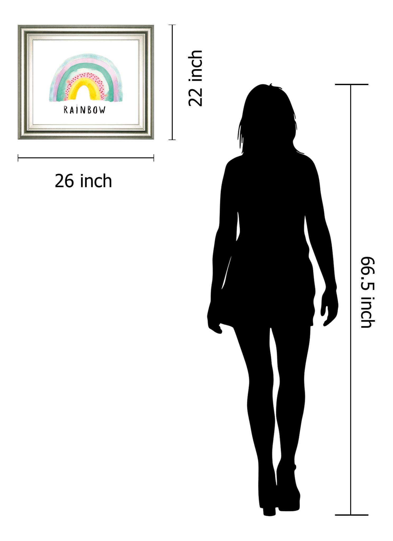 Rainbow Joy By Joelle Wehkamp 22X26 Framed Print