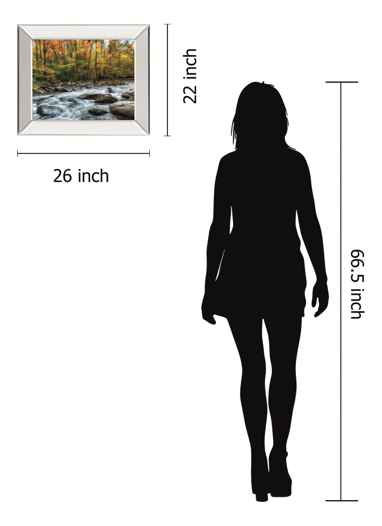 Painted Autumn By D. Burt 22X26 Mirror Frame Print