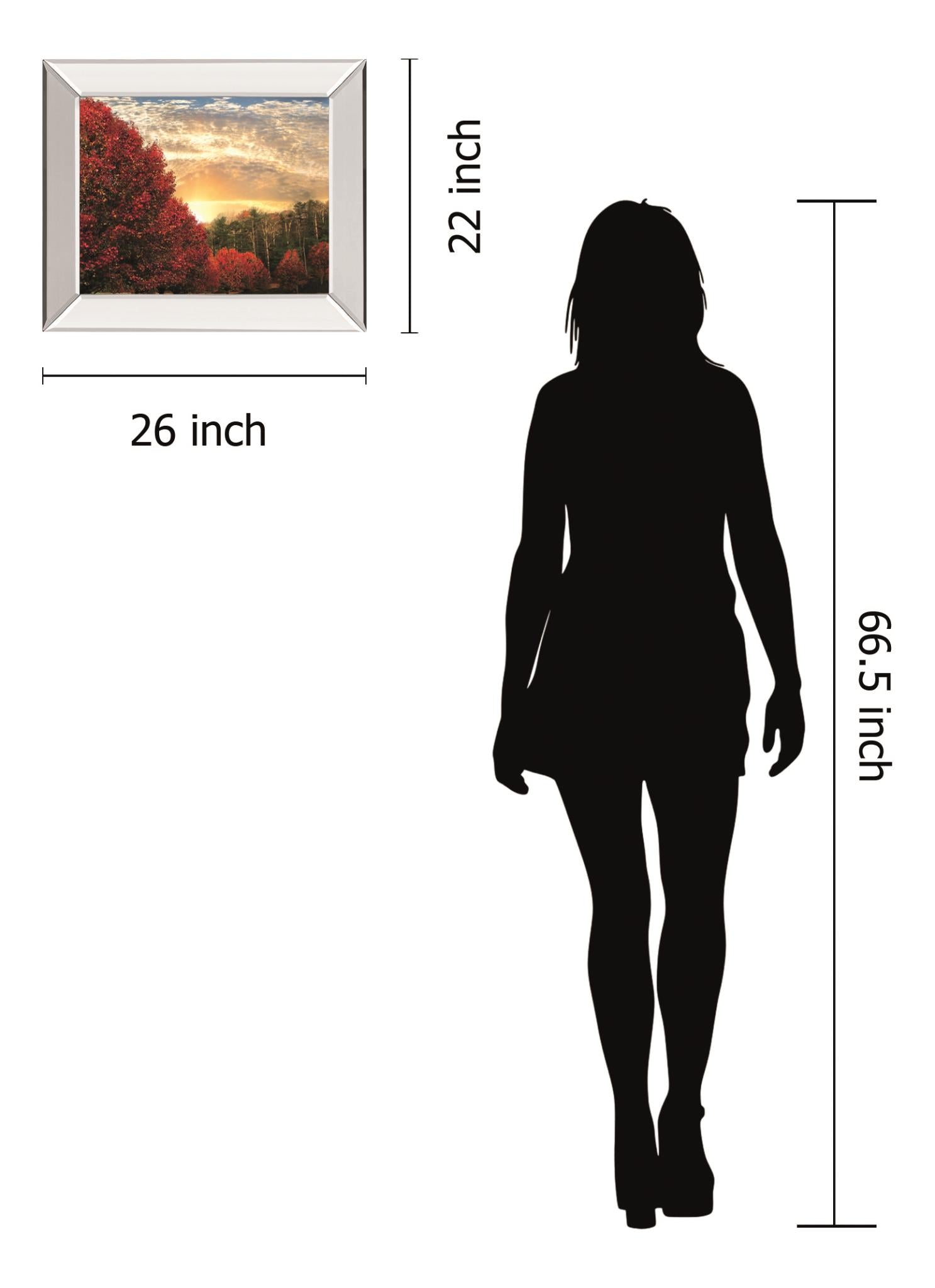 Crimson Tress By Celebrate Life Gallery 22X26 Mirror Frame Print