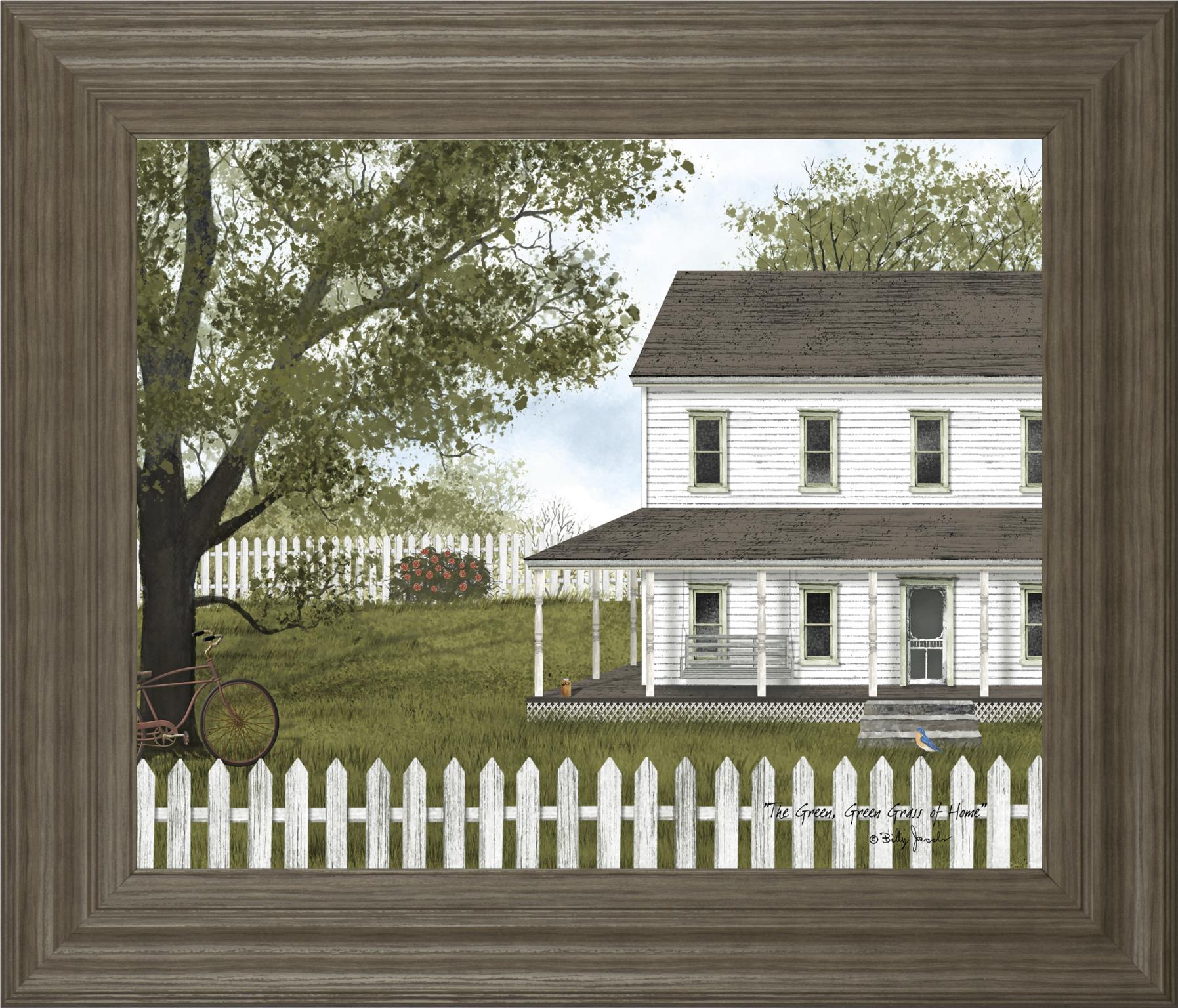 The Green, Green Grass Of Home By Billy Jacobs 22X26 Framed Print