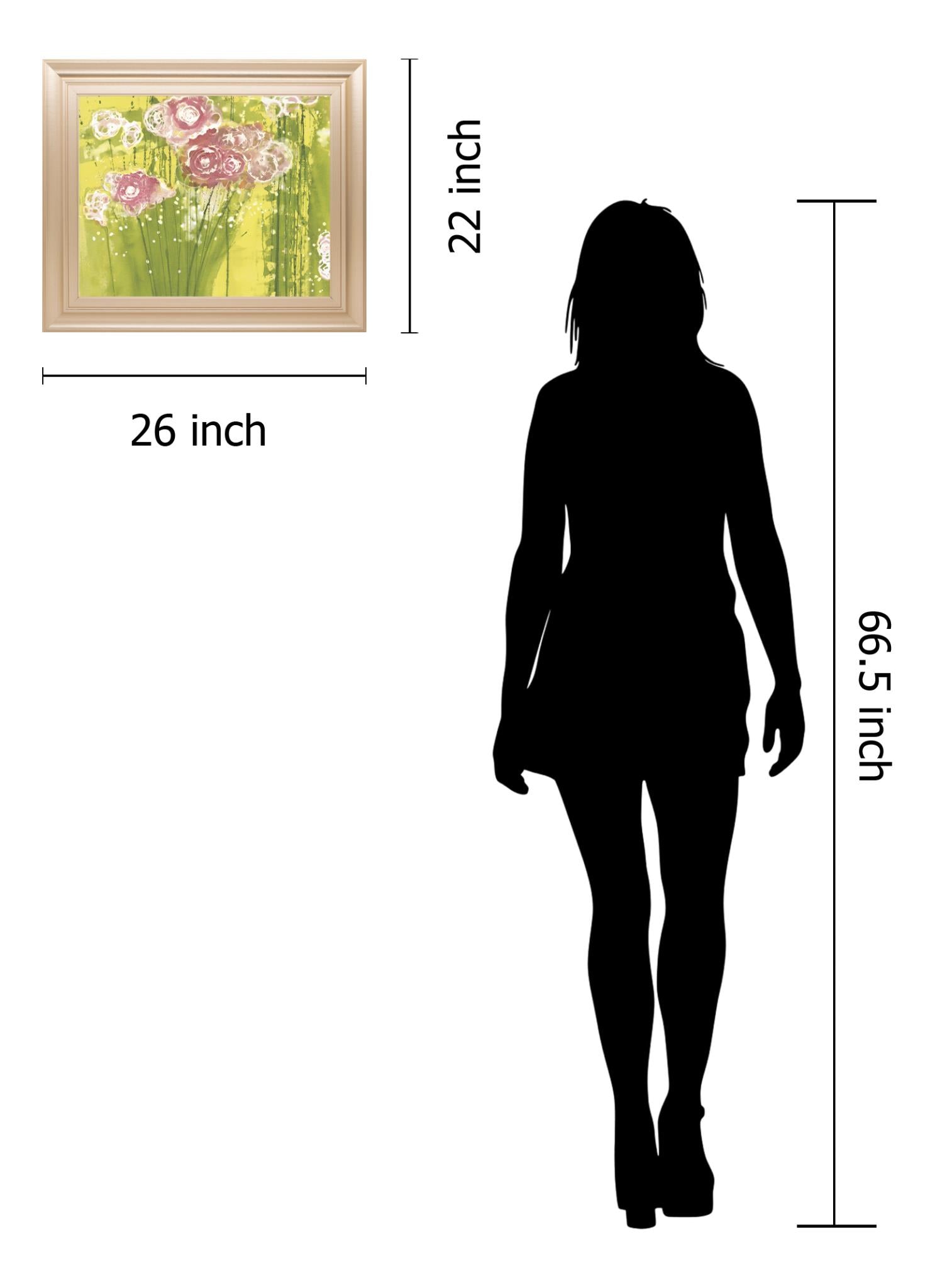 Spring Garden By Clusiau, A.C. 22X26 Framed Print