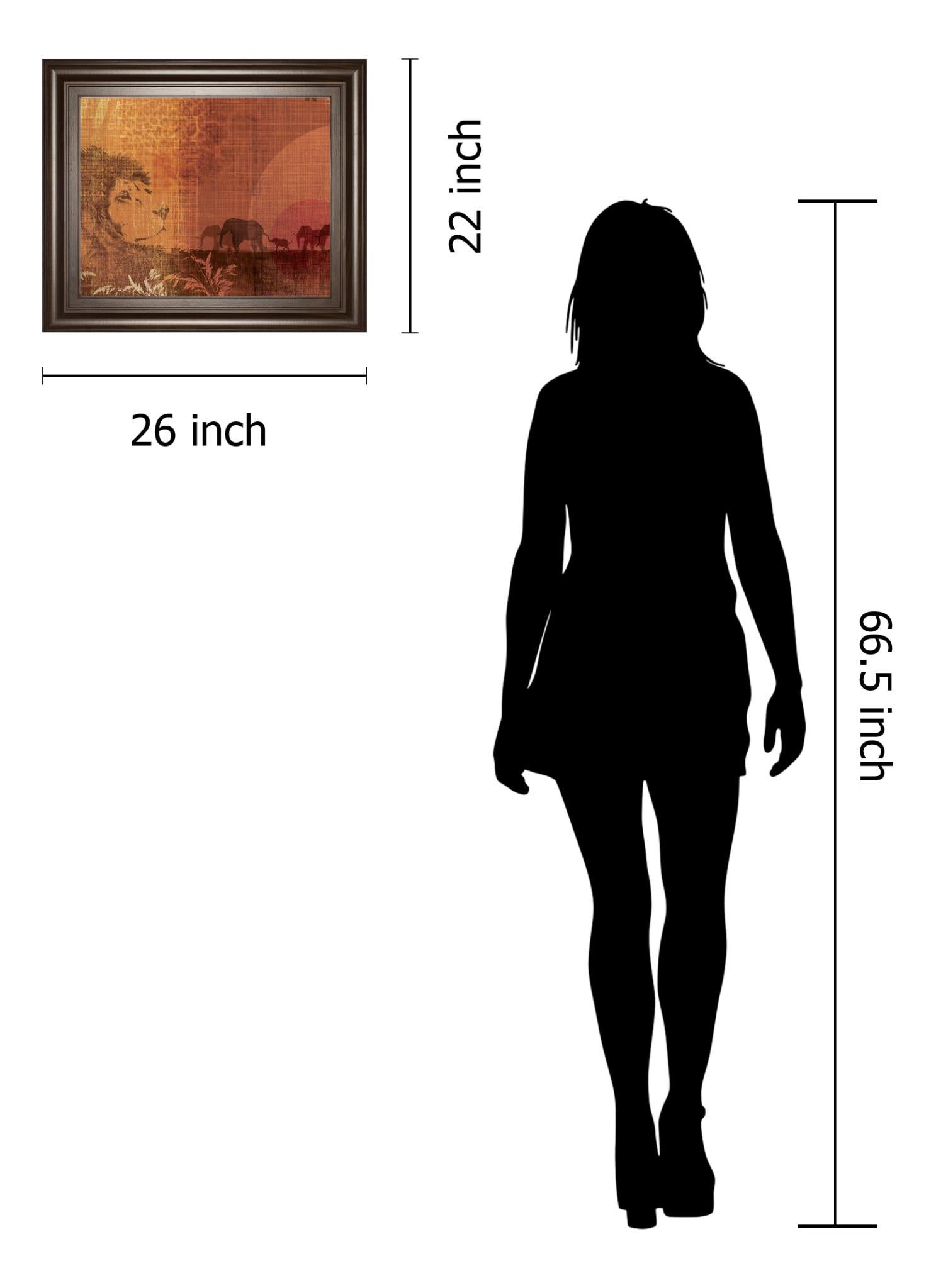 Safari Sunset Ii By Venter, T. 22X26 Framed Print