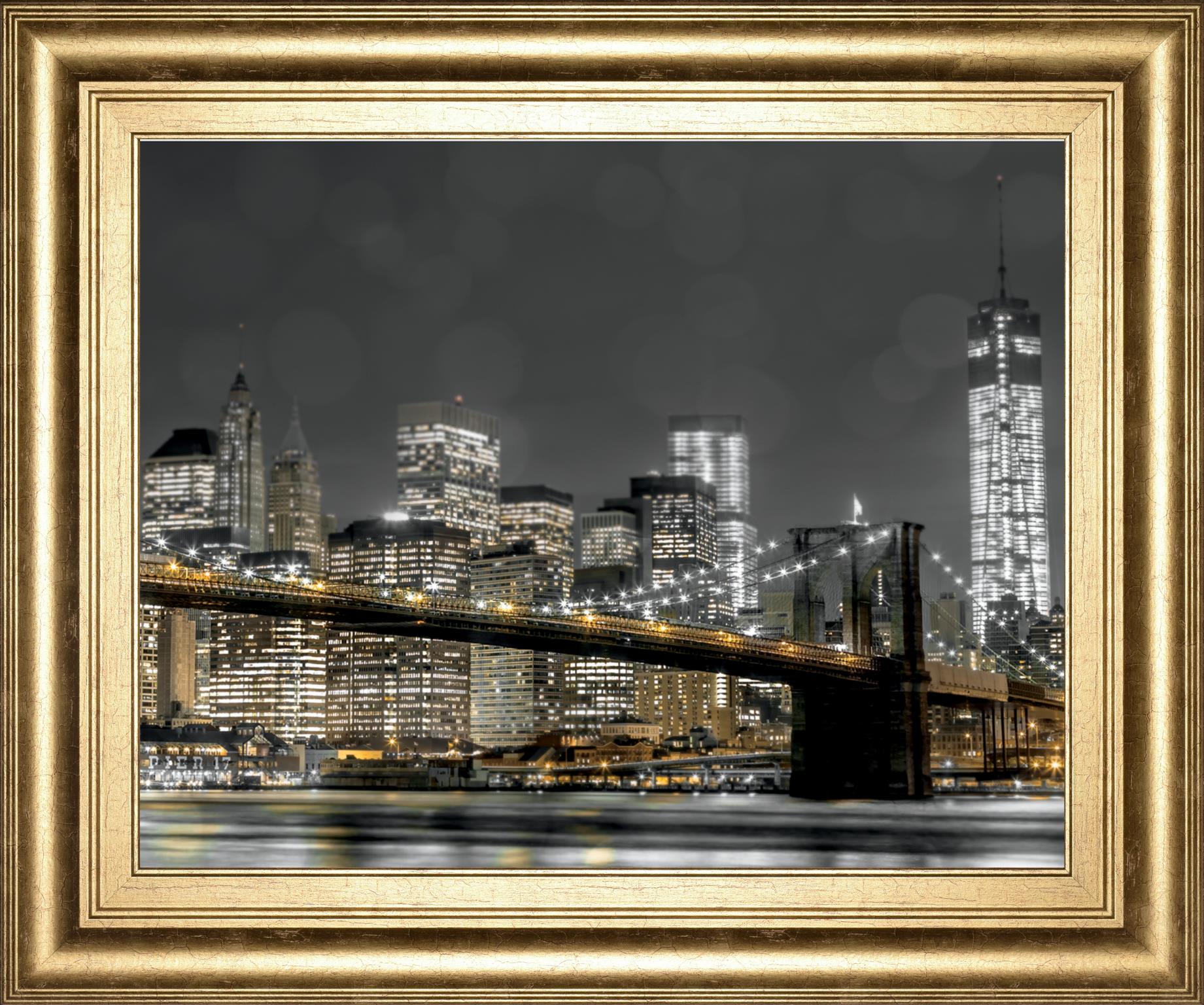 Newyork Lights By Frank, A. 22X26 Framed Print