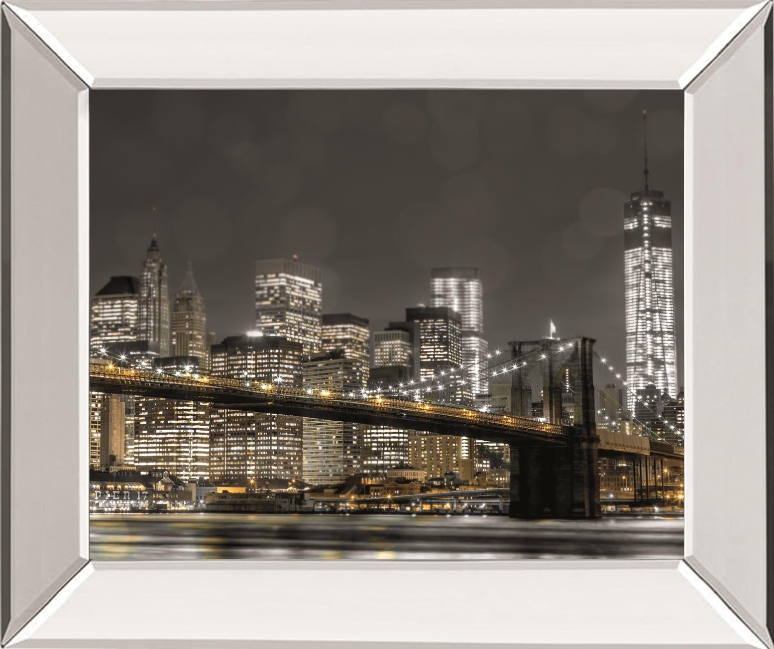 Newyork Lights By Frank, A. 22X26 Mirror Frame Print