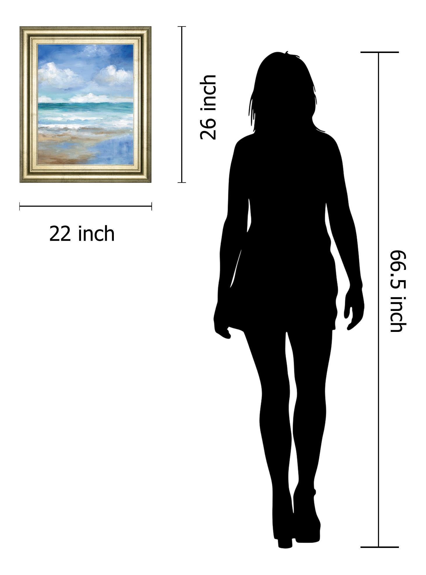 Washy Coast Ii By Nan 22X26 Framed Print