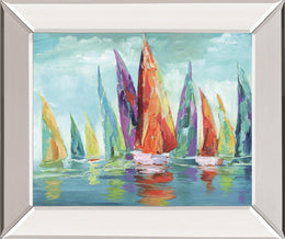 Fine Day Sailing I By Nan 22X26 Mirror Frame Print
