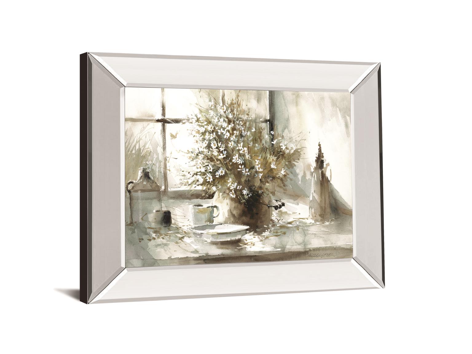 Daisy Still Life By George Bjorkland 22X26 Mirror Frame Print
