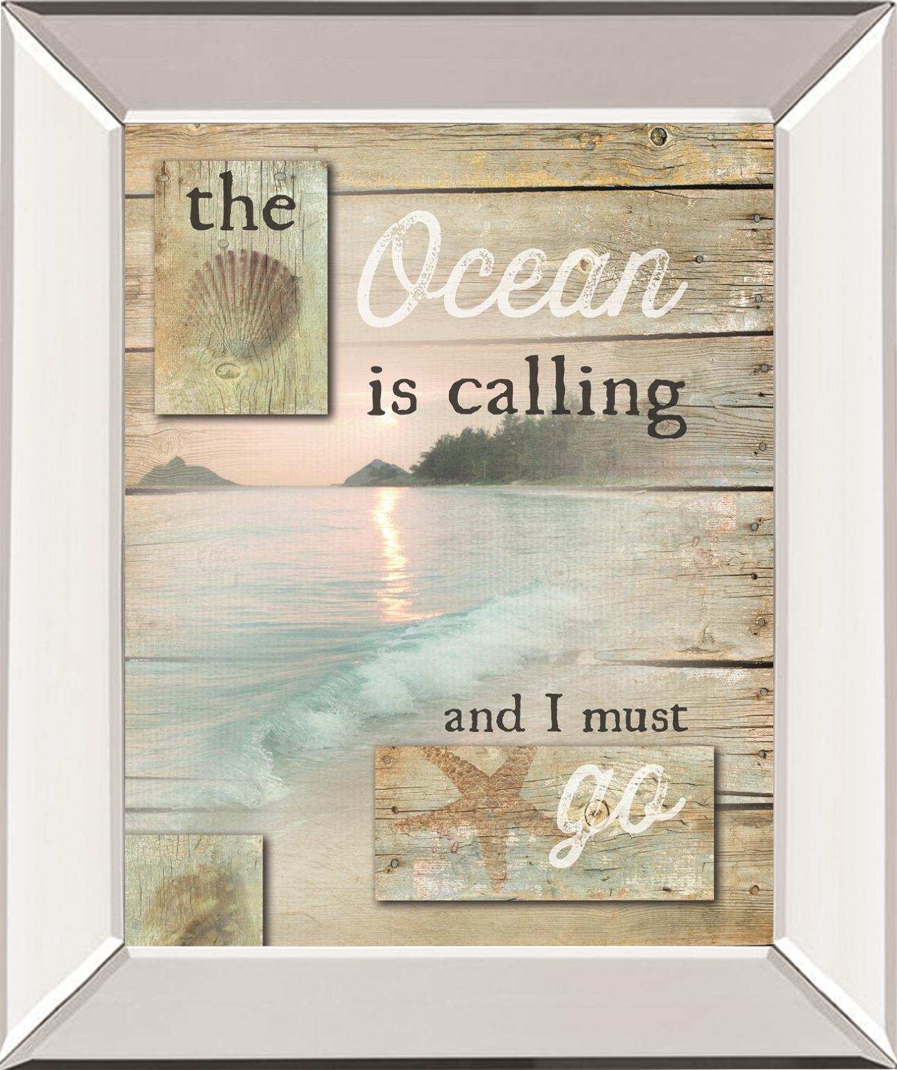 Â The Ocean Is Calling By Marla Rae 22X26 Mirror Frame Print