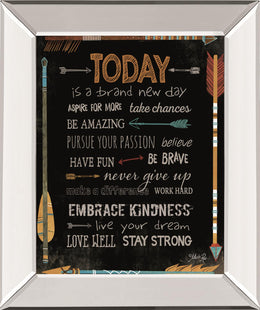 Â Today Is A Brand New Day By Marla Rae 22X26 Mirror Frame Print