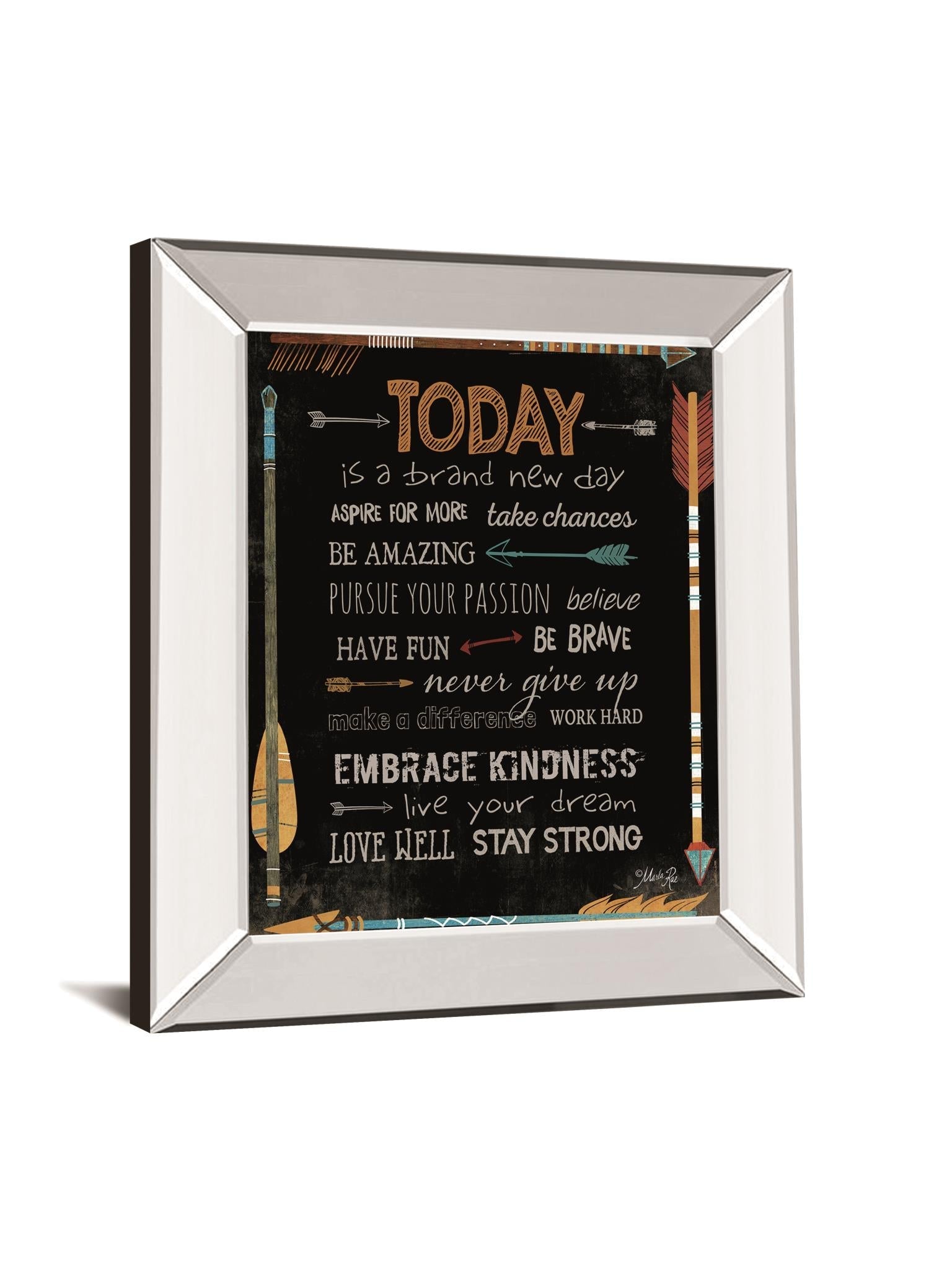 Â Today Is A Brand New Day By Marla Rae 22X26 Mirror Frame Print