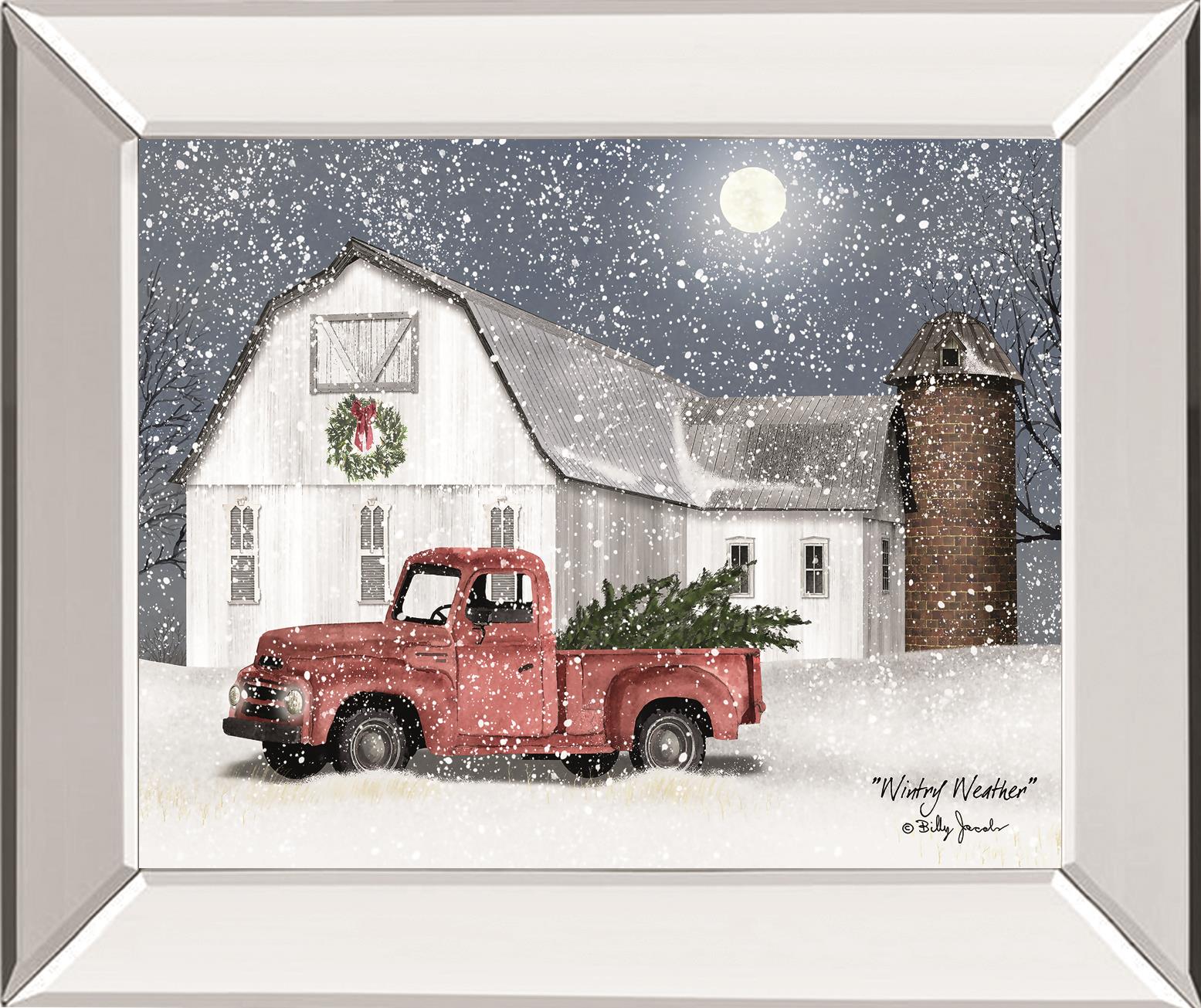 Â Wintry Weather By Billy Jacobs 22X26 Mirror Frame Print