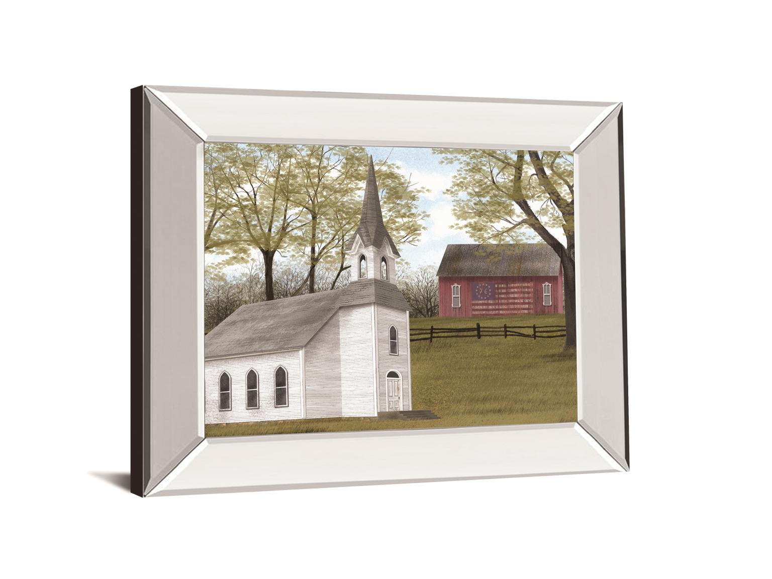 Faith And Freedom By Billy Jacobs 22X26 Mirror Frame Print