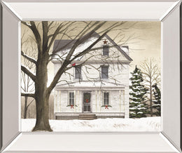 Winter Porch By Billy Jacobs 22X26 Mirror Frame Print