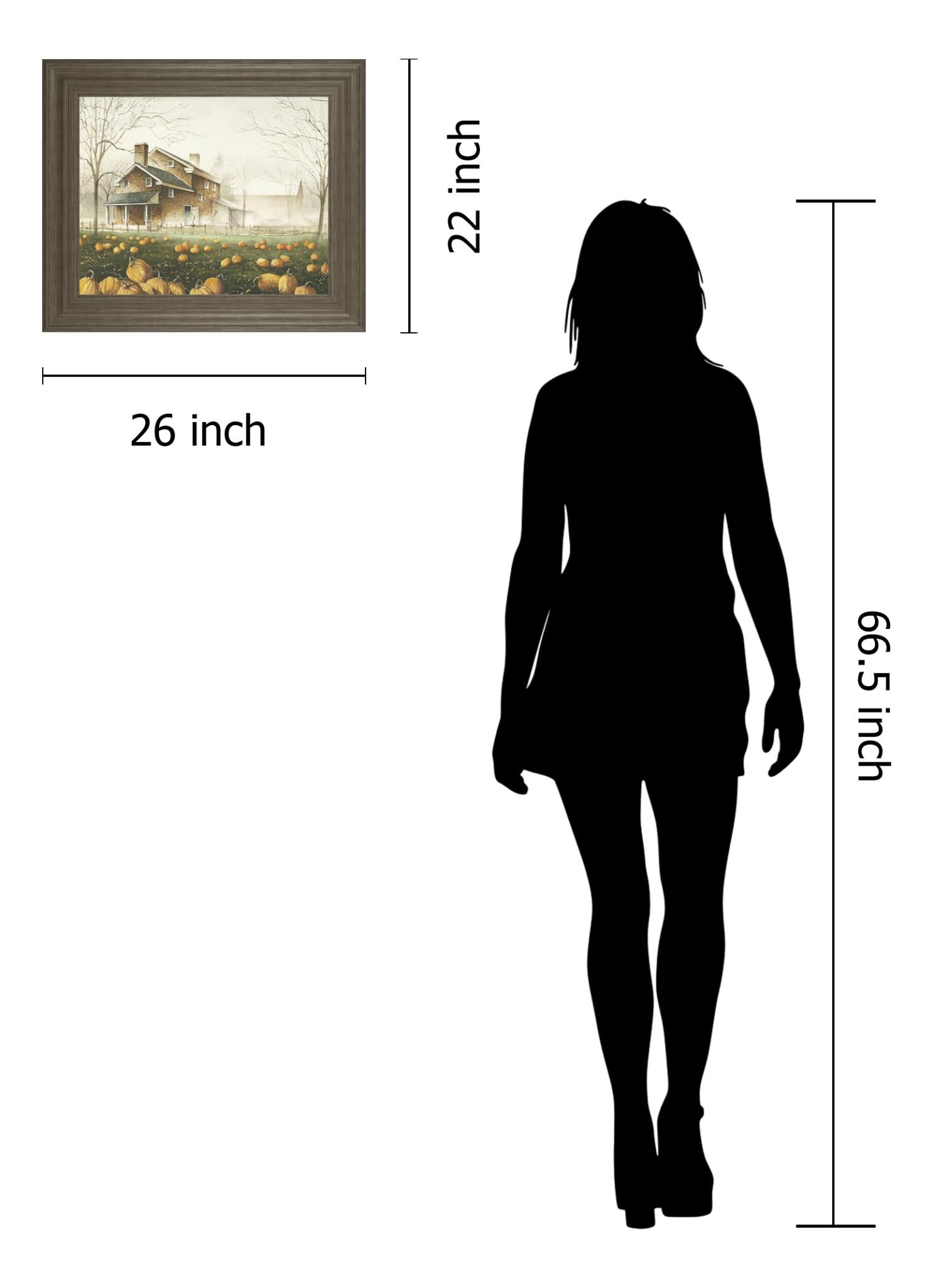 October Gray By John Rossini 22X26 Framed Print