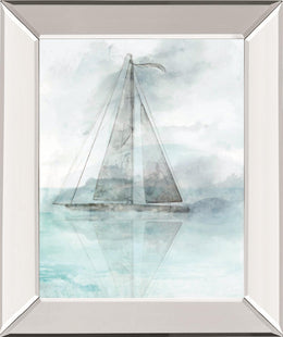 Â Sailing Boat Ii By Â Ken Roko 22X26 Mirror Frame Print