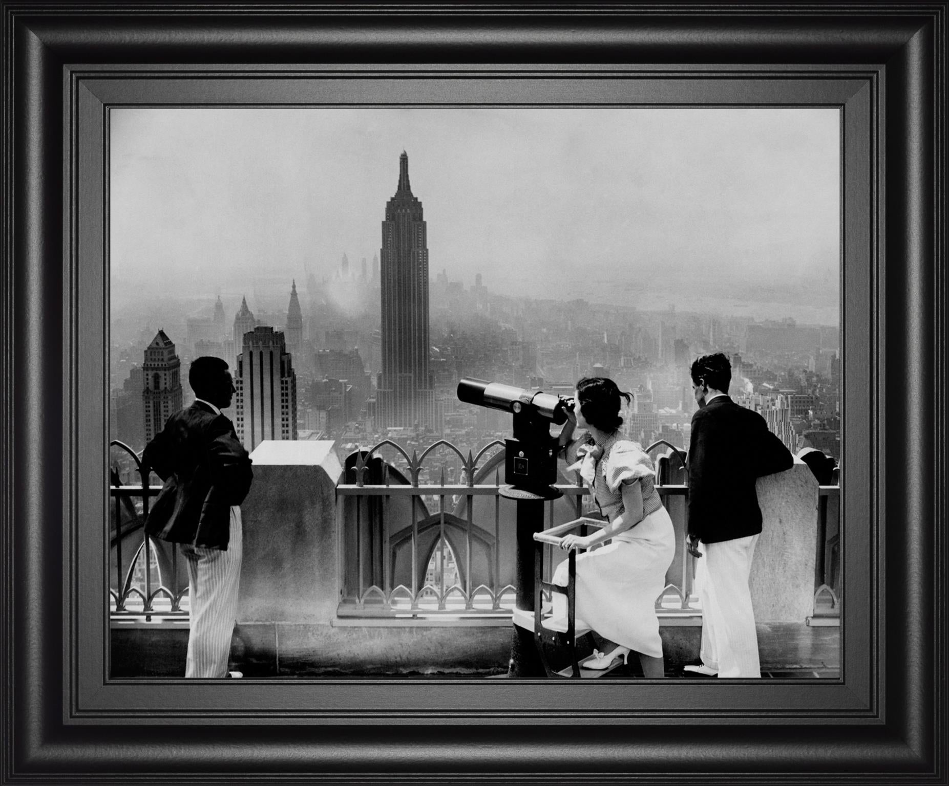 Manhattan, View From Radio City Music Hall, 1935 By The Chelsea Collection 22X26 Framed Print