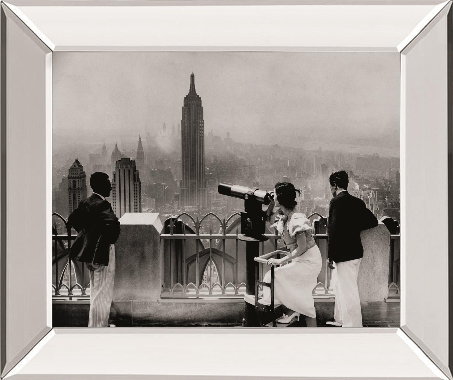 Manhattan, View From Radio City Music Hall, 1935 By The Chelsea Collection 22X26 Mirror Frame Print