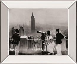 Manhattan, View From Radio City Music Hall, 1935 By The Chelsea Collection 22X26 Mirror Frame Print