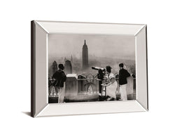 Manhattan, View From Radio City Music Hall, 1935 By The Chelsea Collection 22X26 Mirror Frame Print