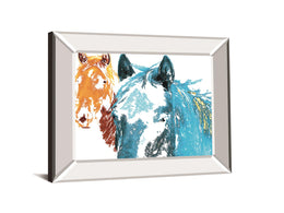 It'S Cool To Be Blue By Marvin Pelkey 22X26 Mirror Frame Print