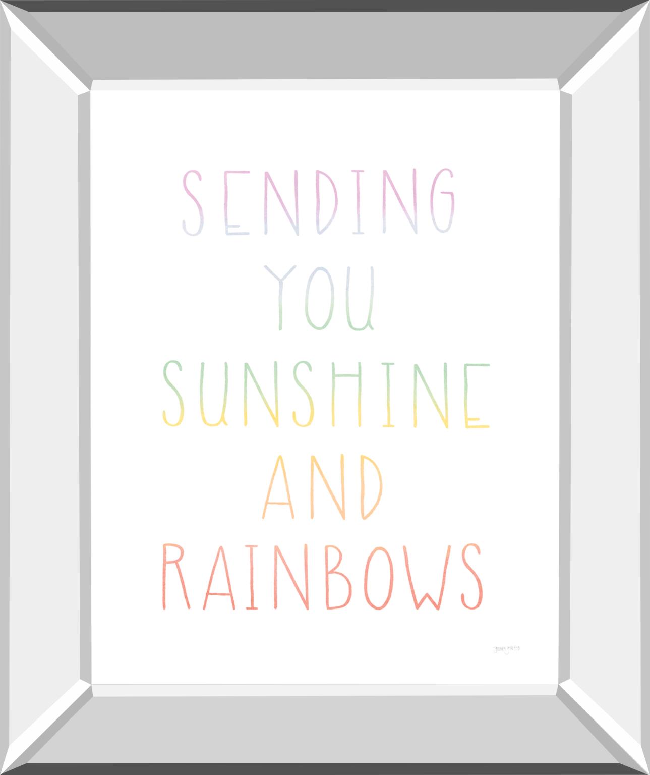 Lets Chase Rainbows Vi By Jenaya Jackson 22X26 Mirror Frame Print