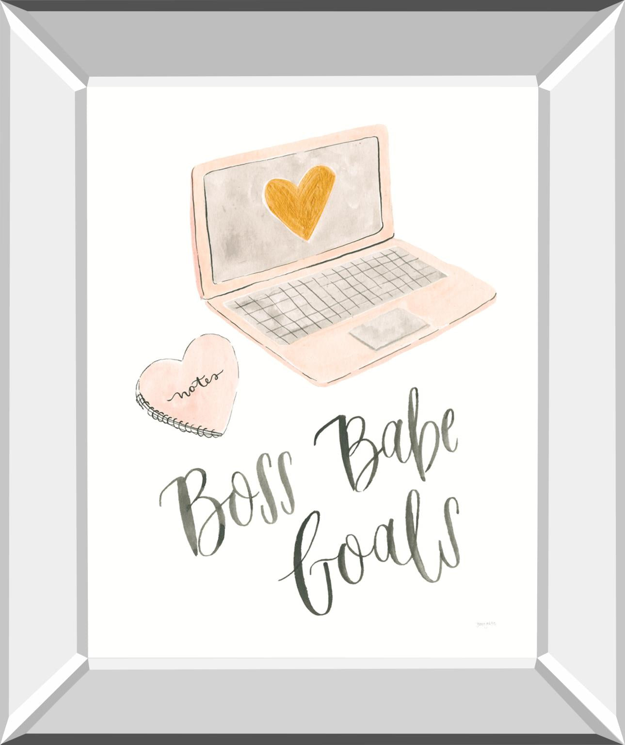 Boss Babe I By Jenaya Jackson 22X26 Mirror Frame Print