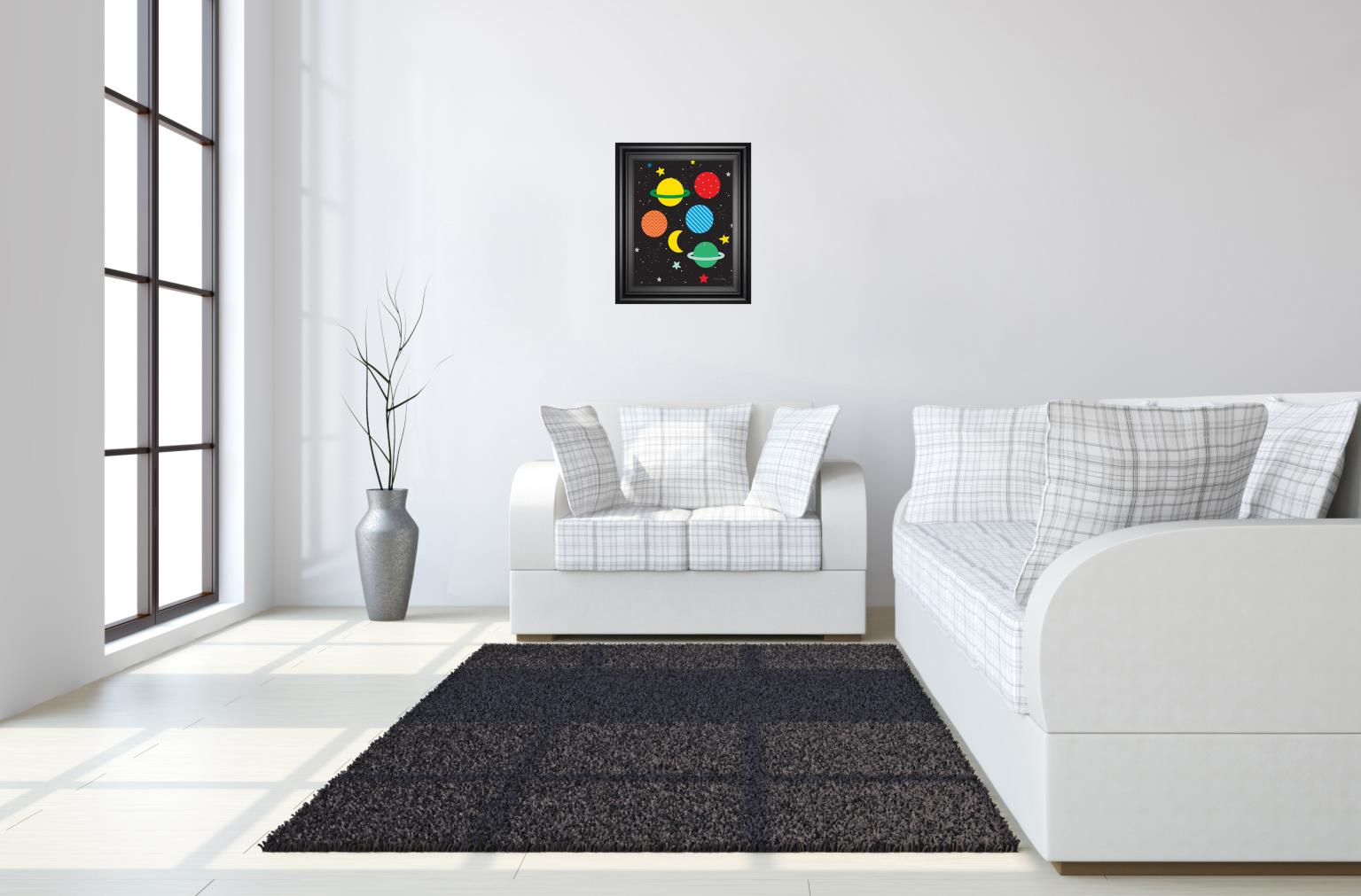 Outer Space By Ann Kelle 22X26 Framed Print
