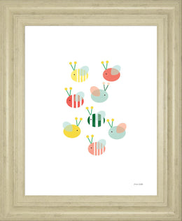 Bumblebee Friends By Ann Kelle 22X26 Framed Print