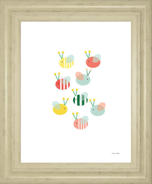 Bumblebee Friends By Ann Kelle 22X26 Framed Print