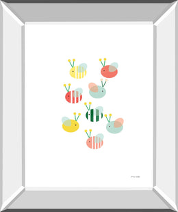 Bumblebee Friends By Ann Kelle 22X26 Mirror Frame Print