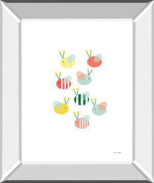 Bumblebee Friends By Ann Kelle 22X26 Mirror Frame Print
