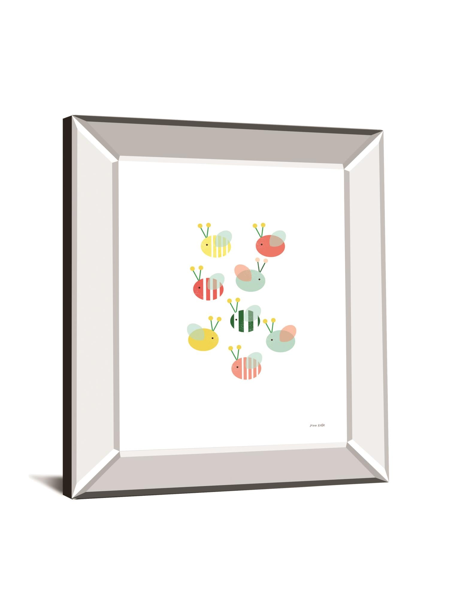 Bumblebee Friends By Ann Kelle 22X26 Mirror Frame Print