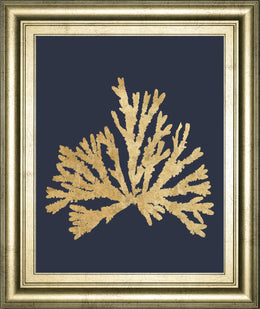 Pacific Sea Mosses Iv Indigo By Wild Apple Portfolio 22X26 Framed Print