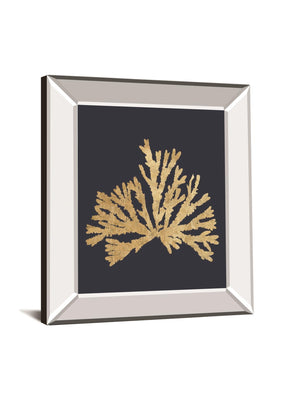 Pacific Sea Mosses Iv Indigo By Wild Apple Portfolio 22X26 Mirror Frame Print
