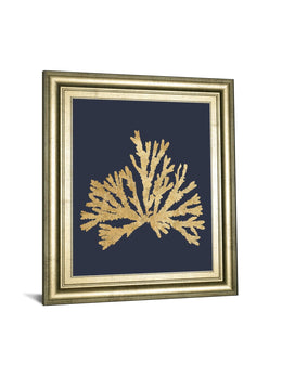 Pacific Sea Mosses Iv Indigo By Wild Apple Portfolio 22X26 Framed Print