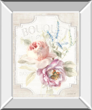 Cottage Garden V On Wood By Danhui Nai 22X26 Mirror Frame Print