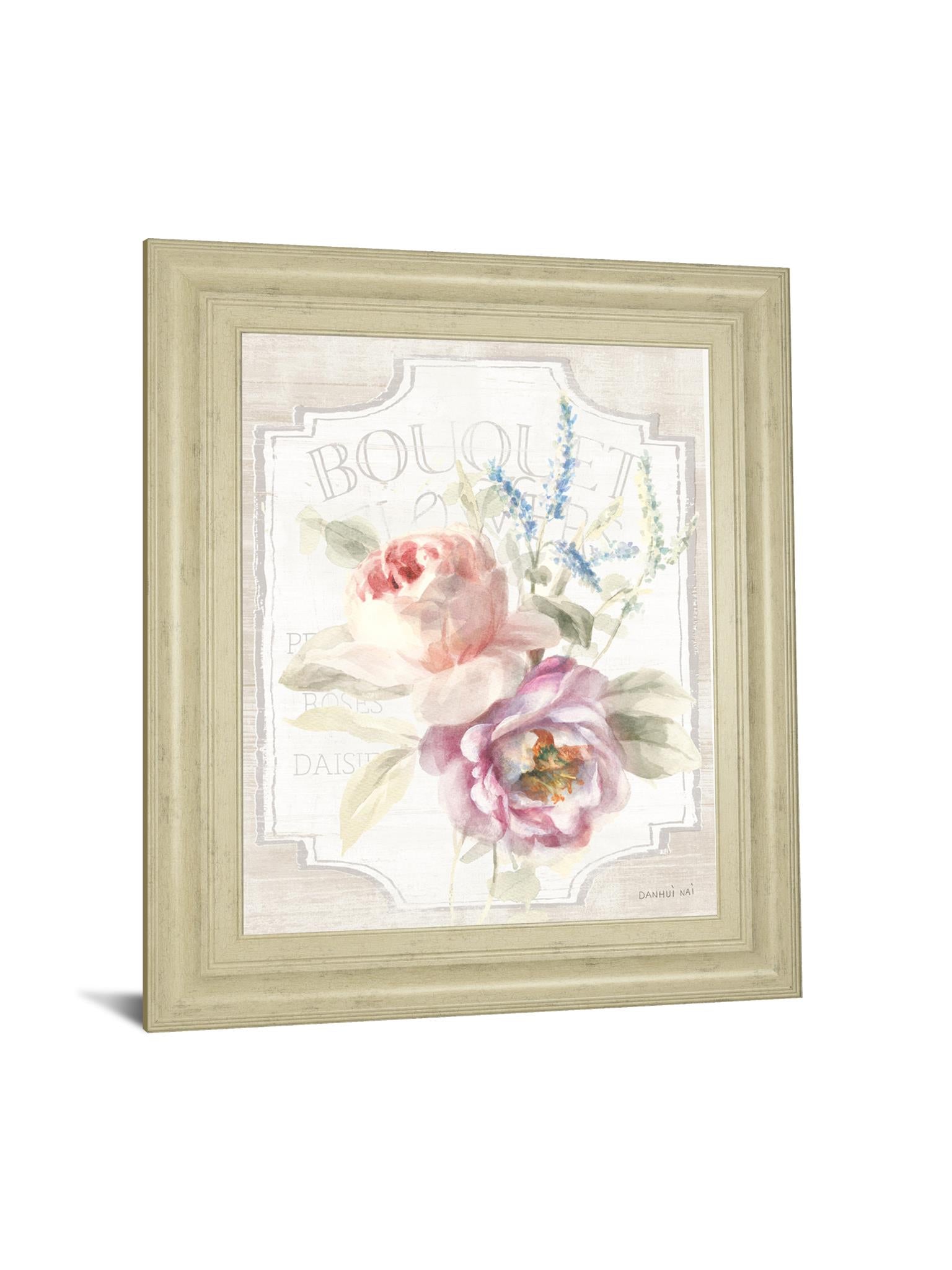 Cottage Garden V On Wood By Danhui Nai 22X26 Framed Print