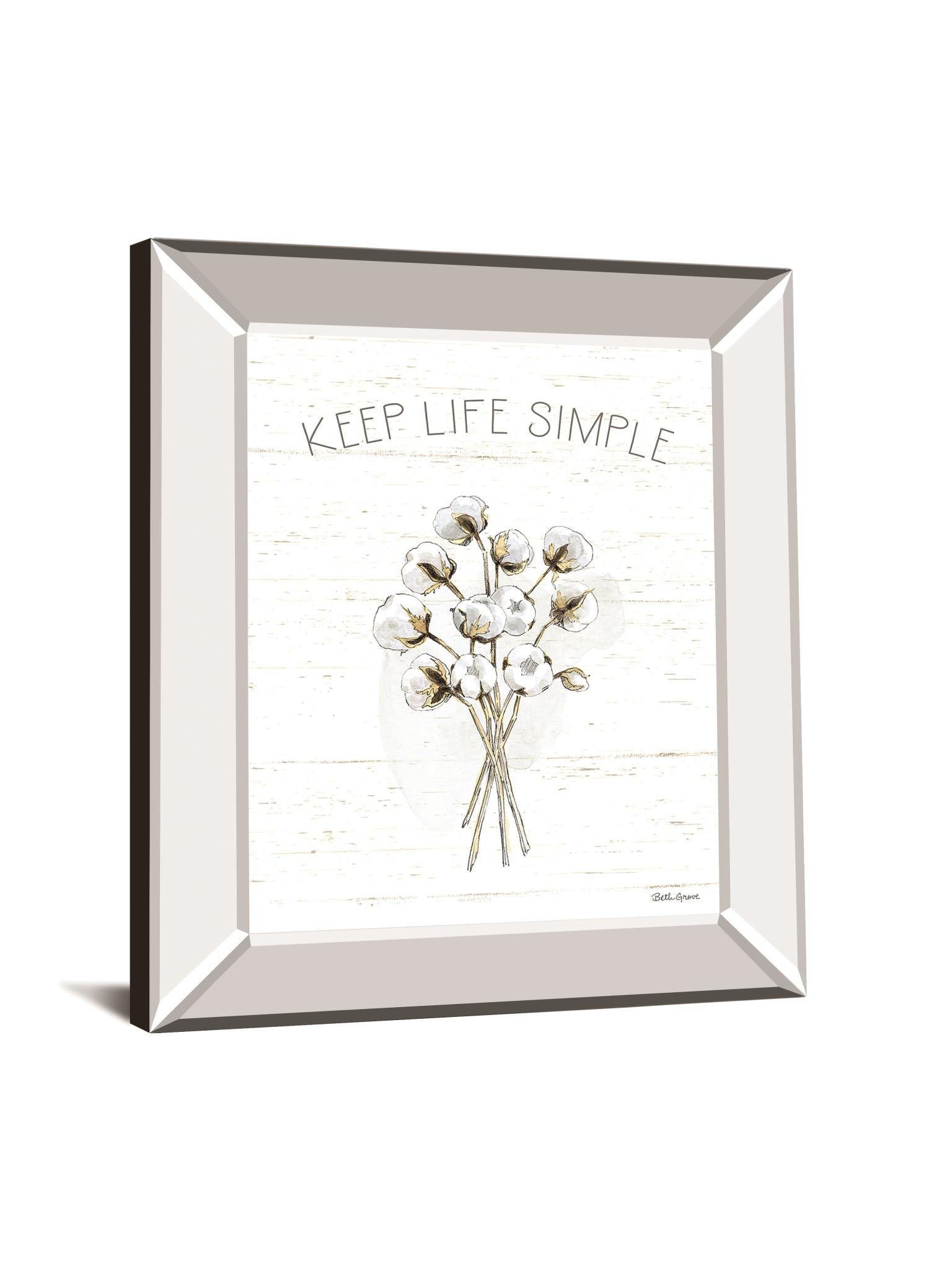Farmhouse Cotton Iv By Beth Grove 22X26 Mirror Frame Print