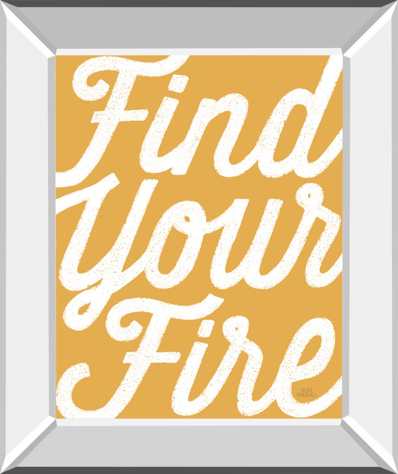 Positivity Vi By Laura Marshall 22X26 Mirror Frame Print