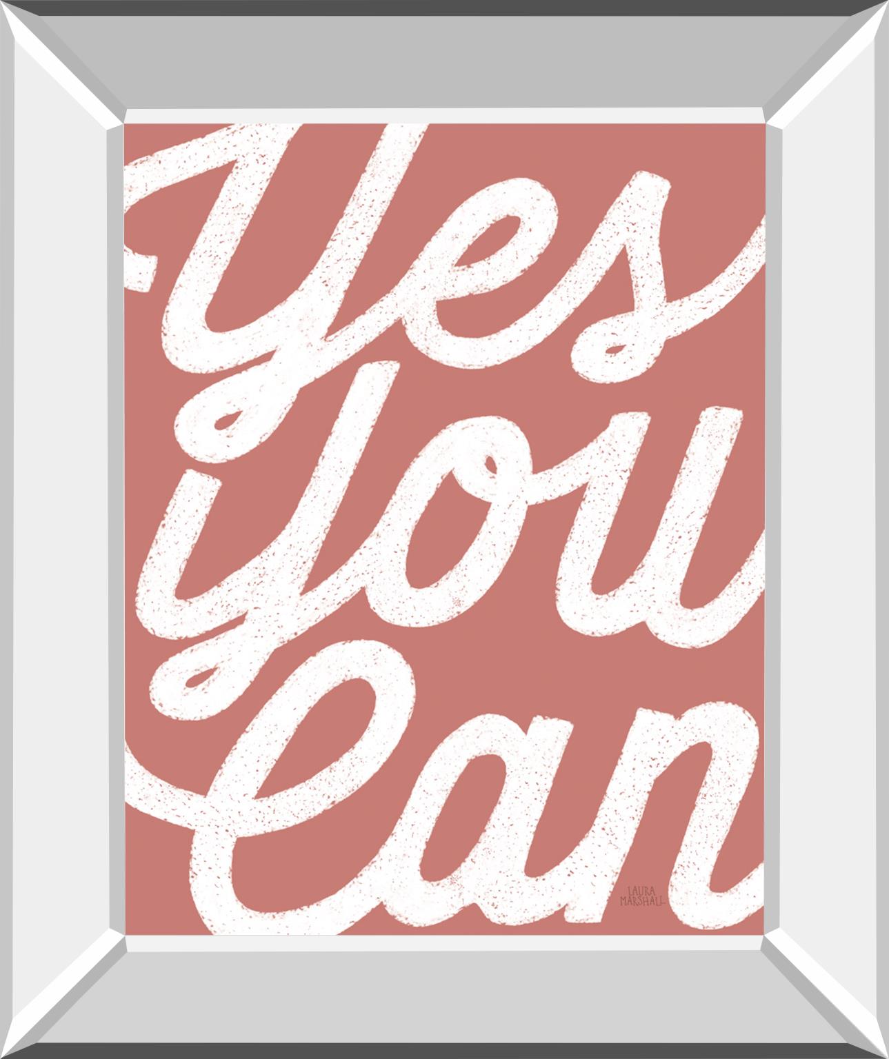 Positivity V By Laura Marshall 22X26 Mirror Frame Print