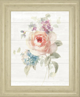 Cottage Garden Iii Shiplap By Danhui Nai 22X26 Framed Print