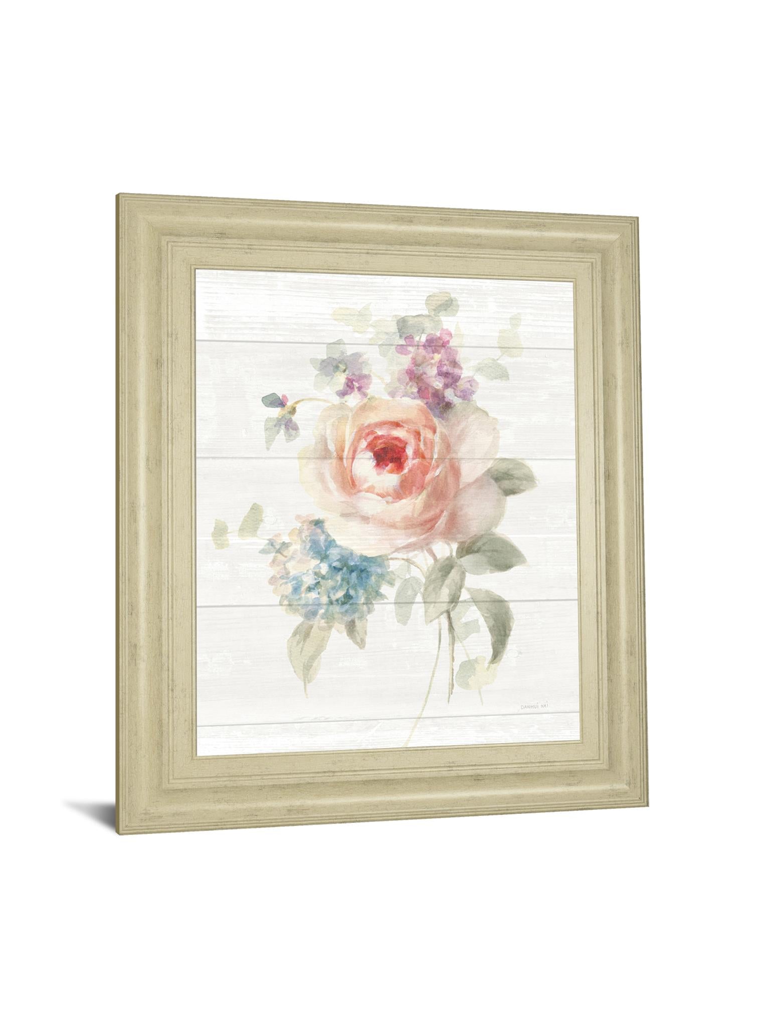 Cottage Garden Iii Shiplap By Danhui Nai 22X26 Framed Print