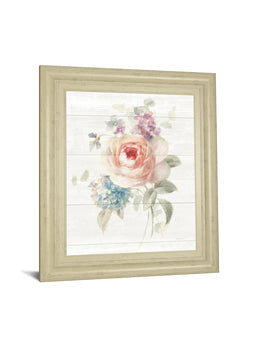 Cottage Garden Iii Shiplap By Danhui Nai 22X26 Framed Print