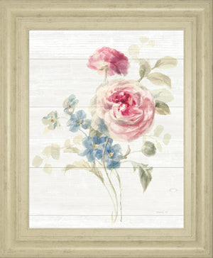 Cottage Garden Ii Shiplap By Danhui Nai 22X26 Framed Print